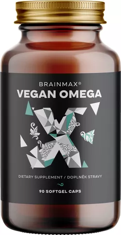 BrainMax Vegan Omega 3, 90 softgel kapslí