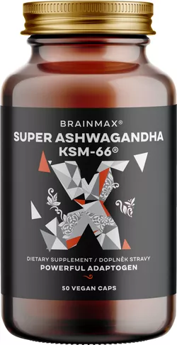 BrainMax Super Ashwagandha extrakt KSM-66, 50 kapslí
