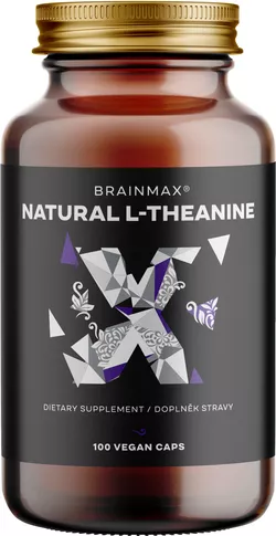BrainMax Natural L-Theanine, 100 rostlinných kapslí