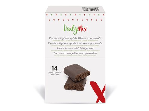 DailyMix Proteinová tyčinka s příchutí kakaa a pomeranče (14 porcí)