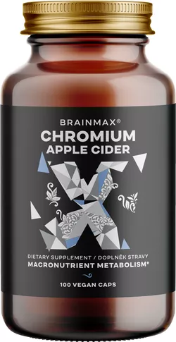 BrainMax Chromium & Apple Cider, 100 rostlinných kapslí