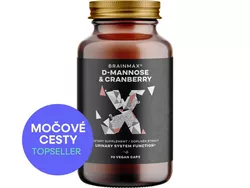 BrainMax D-Mannose & Cranberry, 90 rostlinných kapslí