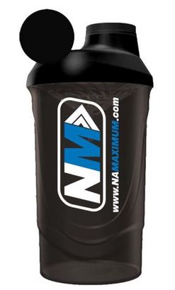 Shaker NaMaximum 600ml černý průhledný 600ml Bílo/modrá